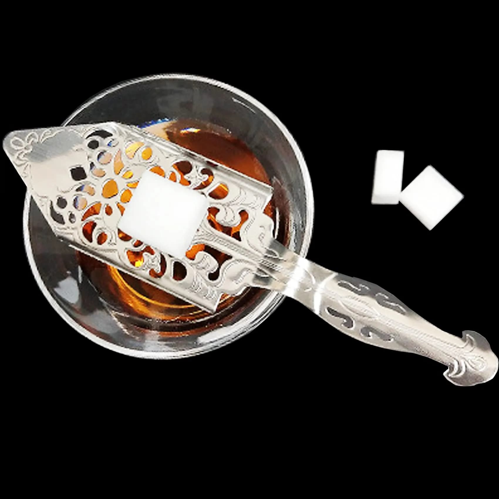 NSBELL 2PCS Stainless Steel Absinthe Spoon 15.7cm (6.2 inch) | Vintage Cocktail Bar Filter - view 5