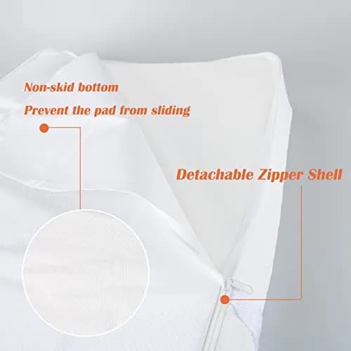 BBjixiang Contoured Baby Changing Pad with Waterproof Cover, 84cm x 41cm (33"×16") | Fits Most Dressers & Tables thumbnail 4