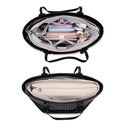 HyFanStr Purse Organizer Insert for Handbags, Tote Bag, Zipper Bag for Women with 15 Pockets, Beige | Ultra-light Waterproof Nylon thumbnail 6