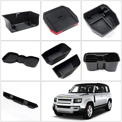 Karltys Door Side Storage Box for Land Rover Defender 90 110 130 2020-2024 2PCS | Grab Handle Pocket Tray thumbnail 7