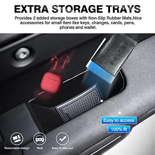 Karltys Door Side Storage Box for Land Rover Defender 90 110 130 2020-2024 2PCS | Grab Handle Pocket Tray thumbnail 3