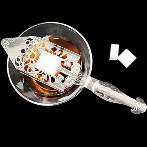 NSBELL 4PCS Stainless Steel Absinthe Spoons Vintage Wormwood Cocktail Bar Glass Cup Drinking Filter Hollowed Out Absinthe Fountain Spoon Dripper (4) | 16.5 cm (6.5 inch) thumbnail 5