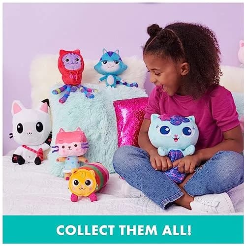 DREAMWORKS GABBY'S DOLLHOUSE 14-inch Talking MerCat Plush Toy for Kids Ages 3+ | Lights, Music & Phrases thumbnail 6