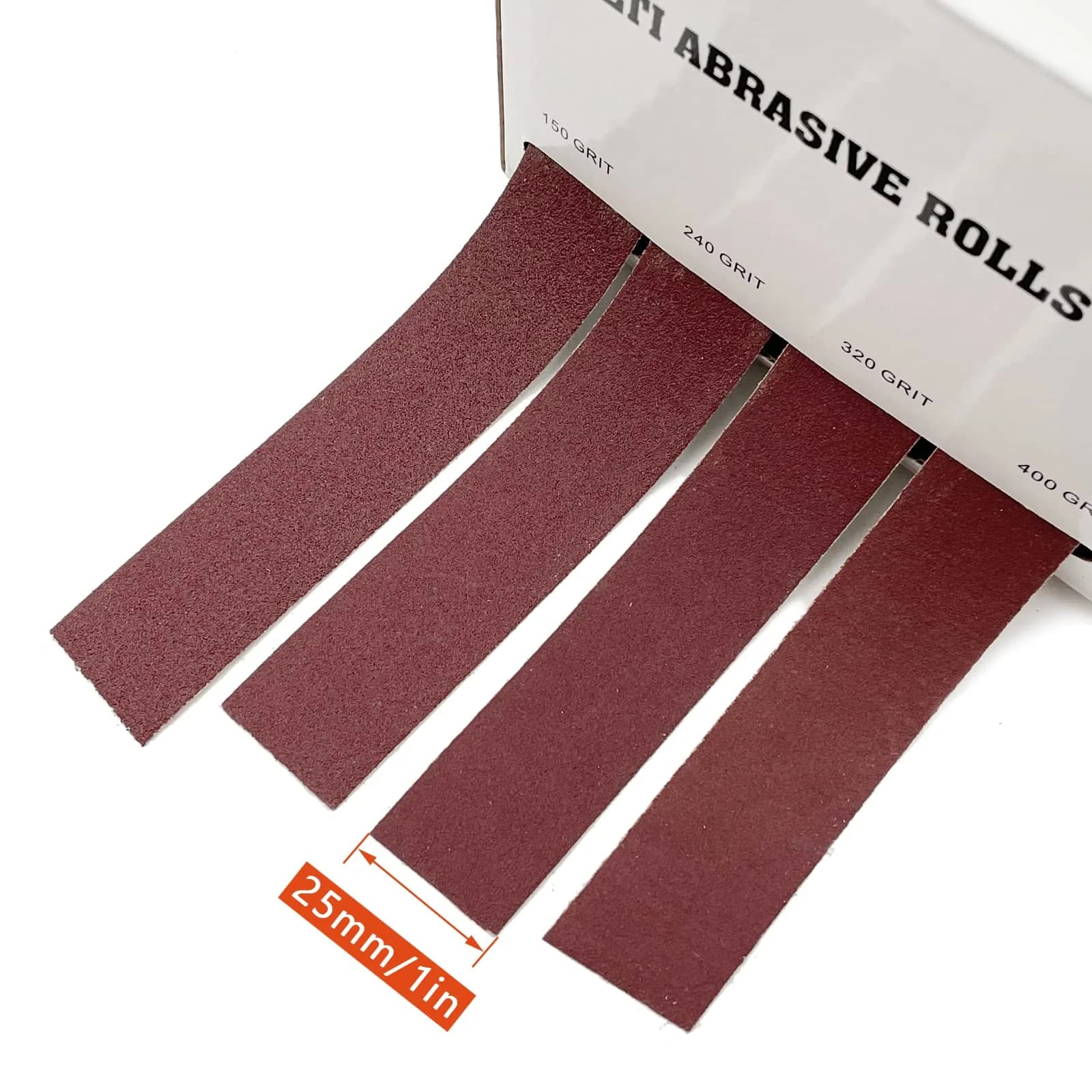 LYFJXX Emery Cloth Roll 25mm x 8m (1" x 26.24') | 4-Grit Assortment for Metal, Wood & More thumbnail 6