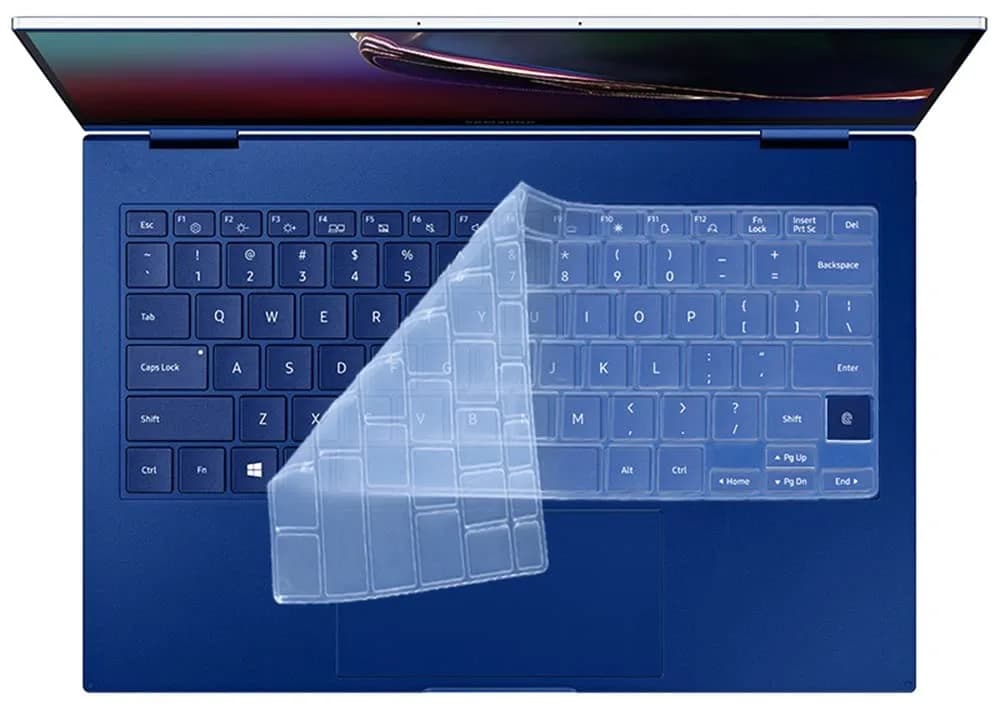 JuYuish Clear Silicone Keyboard Skin for Samsung Galaxy Book Flex Alpha 13.3" | US Keyboard Layout - main product image
