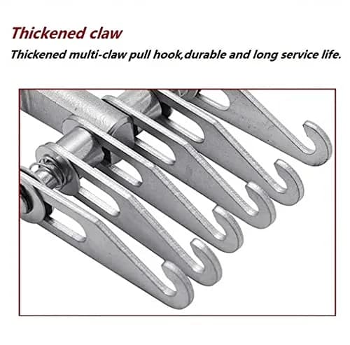 HiYi 6 Finger Metal Claw Dent Puller Tool, Heavy Duty 6-Claw Hook for Auto Body Repair | 0.31 kg (0.68 lb) thumbnail 4