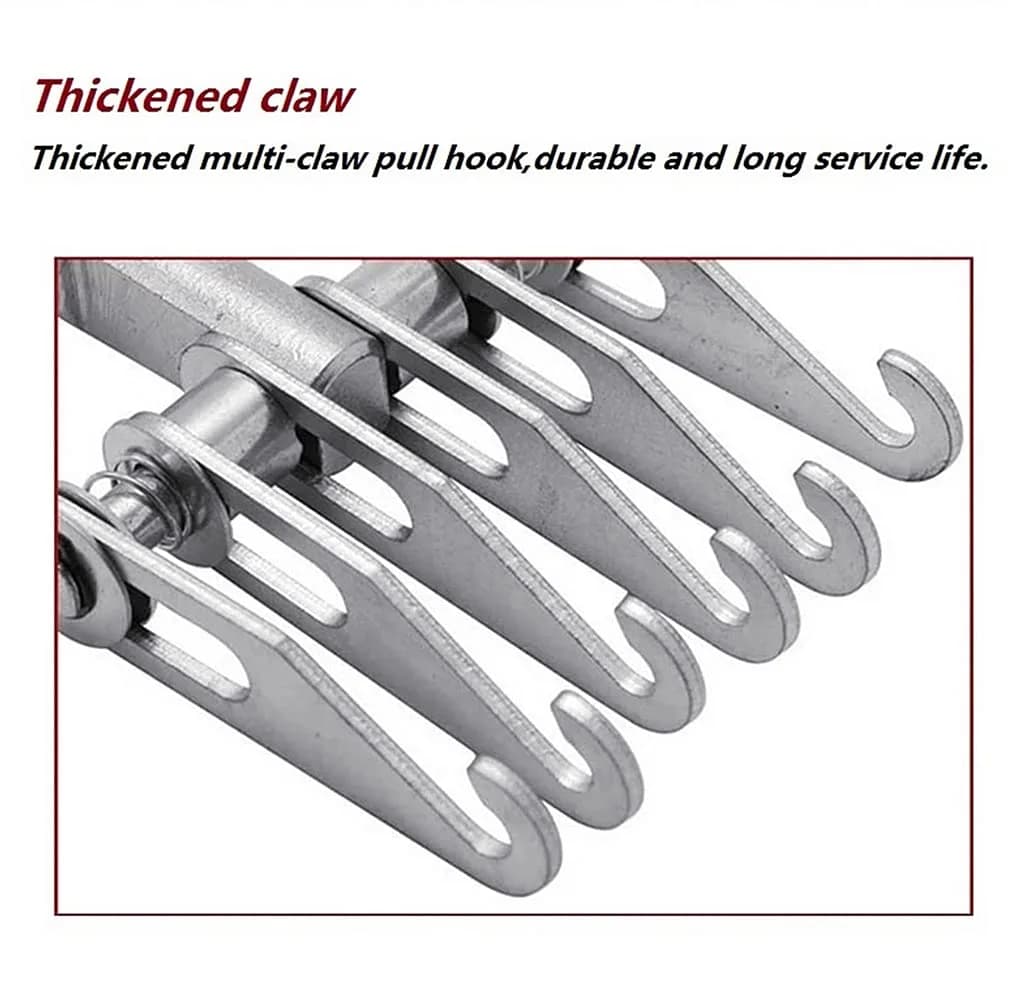 HiYi 6 Finger Metal Claw Dent Puller Tool, Heavy Duty 6-Claw Hook for Auto Body Repair | 0.31 kg (0.68 lb) - view 4