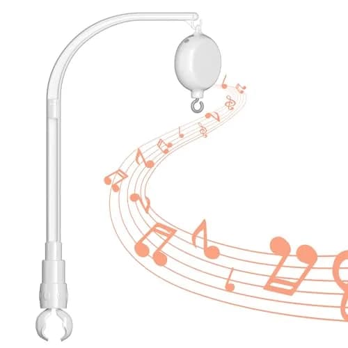 FEISIKE Baby Crib Mobile Arm with Music Box Spin Motor 56cm (22 inch) | 35 Lullabies, Volume Control, 3 Modes thumbnail 1