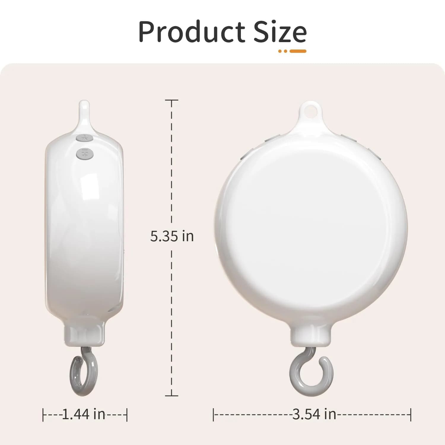 FEISIKE Baby Crib Mobile Arm with Music Box Spin Motor 56cm (22 inch) | 35 Lullabies, Volume Control, 3 Modes - view 6
