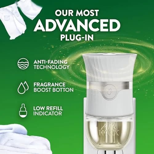 Air Wick Plug in Refills Fresh Linen Scent Essential Oils 7 Count | Long-lasting Fragrance for Home thumbnail 8