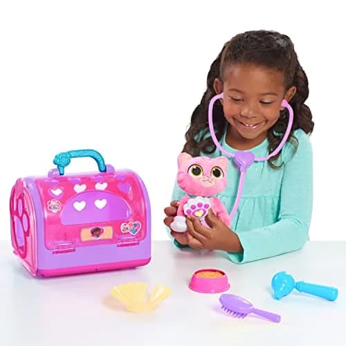 DOC MCSTUFFINS Disney Junior On-the-Go Pet Carrier & Accessories – Whispers, 5.5-inch Plush Toy, Kids Pretend Play for Ages 3+ thumbnail 2