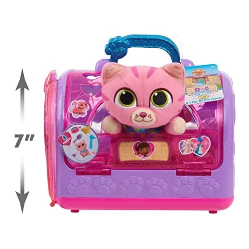 DOC MCSTUFFINS Disney Junior On-the-Go Pet Carrier & Accessories – Whispers, 5.5-inch Plush Toy, Kids Pretend Play for Ages 3+ thumbnail 3