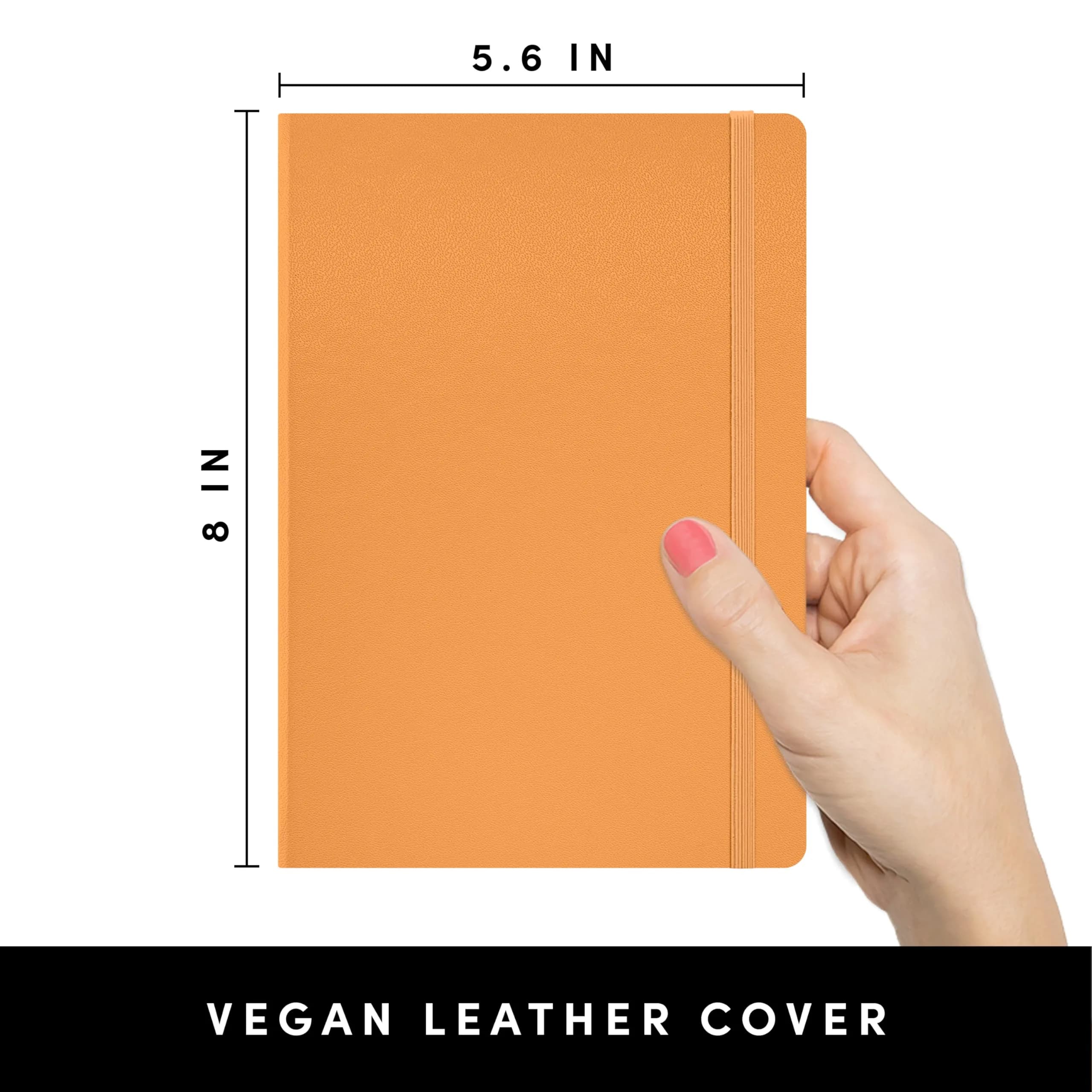 PAPERAGE Blank Journal Notebook 160 Pages (5.6 in x 8 in) | Premium Acid-Free Paper for Sketching & Art - view 2