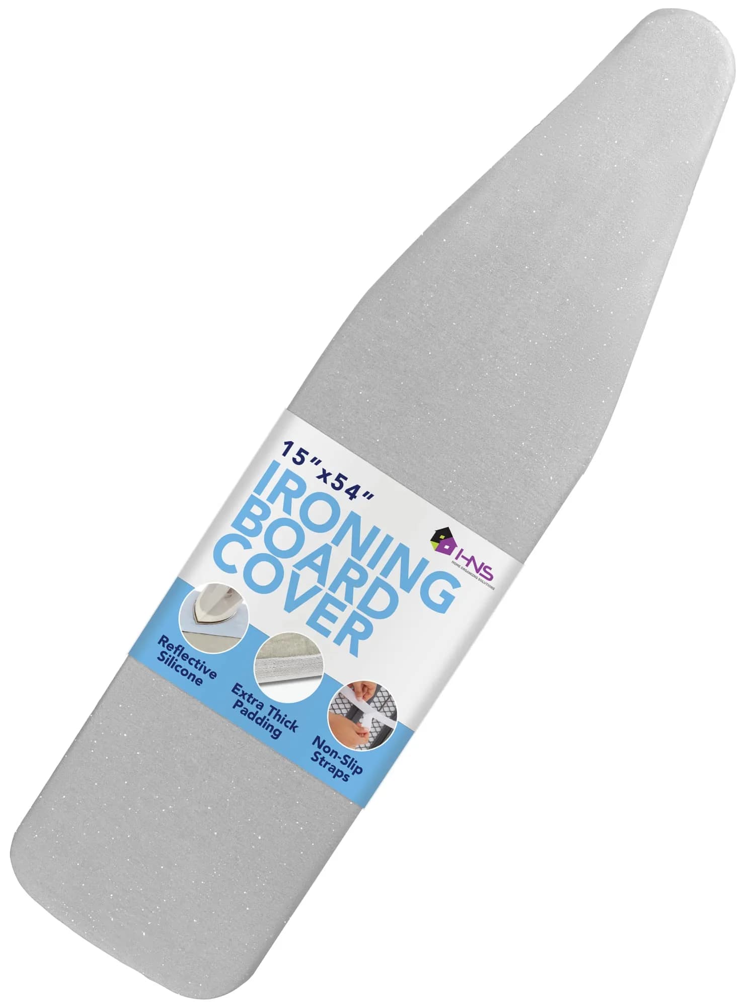 HOLDN’ STORAGE Ironing Board Cover 15 x 54 | Silicone-Coated, Scorch-Resistant, Tightly Fitted - main product image