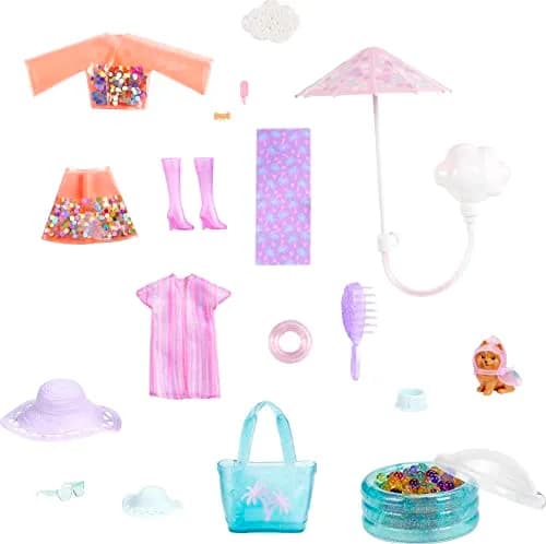 Barbie Color Reveal Sunshine & Sprinkles Doll & Accessories | 25 Surprises, Water & Color Change (100 words) thumbnail 6