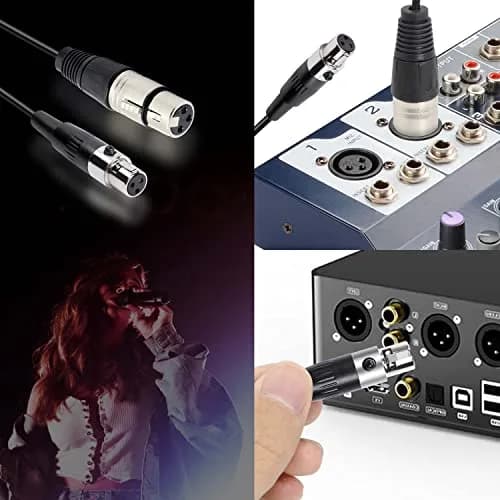 XMSJSIY Mini Female XLR to XLR Female Audio Cable Adapter 3 Pin | High-Quality Signal Transmission thumbnail 5