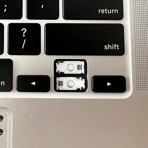 Bfenown Replacement Right Arrow Keycap & Scissor Clip Hinge for MacBook Pro/Air A2141-A2681 (Black) thumbnail 3