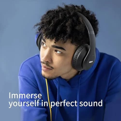 Uliptz Over-Ear Bluetooth Headphones | 65 Hours Playtime, HiFi Stereo, 6 EQ Modes, Built-in Mic thumbnail 5