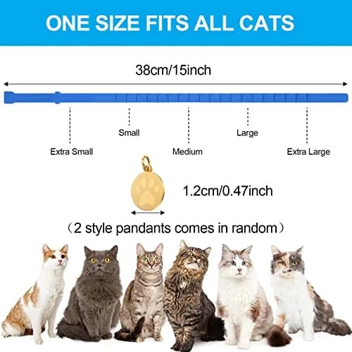 Weewooday 4pcs Cat Calming Collar with Pheromones, 38cm (15 Inches) | Reduces Anxiety & Aggression thumbnail 5