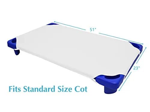 American Baby Company 2 Pack Cotton-Polyester Blend Cot Sheets 58cm x 130cm (23" x 51") | Soft & Breathable Daycare Sheets thumbnail 2
