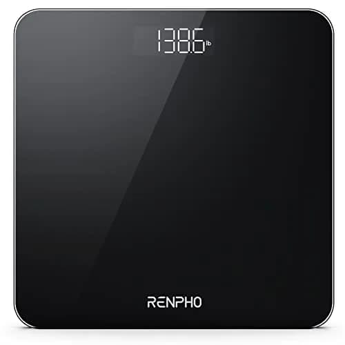 RENPHO Digital Bathroom Scale 180 kg (400 lb) Black | Highly Accurate Precision Sensors thumbnail 1