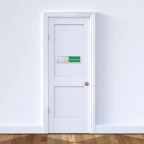 LoYinLo Vacant Occupied Sign, 7'' x 2'' | Magnetic Slider Door Indicator for Home & Office thumbnail 6