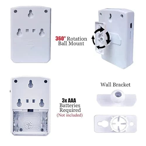 XYszpcgs PIR Motion Sensor Activated Sound Player Speaker with USB Cable, Download MP3 Audio Files (White, 70g) thumbnail 5