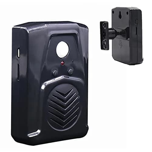 XYszpcgs PIR Motion Sensor Activated Sound Player Speaker Black | 4m (13ft) Detection Range thumbnail 1