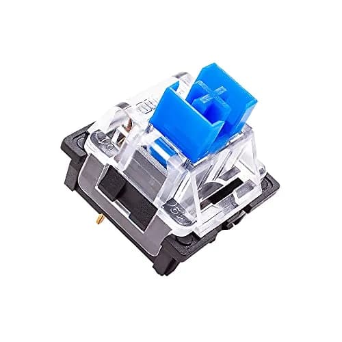 OUTEMU Blue Switches for Mechanical Keyboard, 3-pin Clicky&Tactile Dustproof, 32-Pack | Tactile Feel & Crisp Sound thumbnail 1