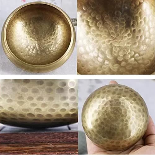 Lgooiin Tibetan Singing Bowls Set, 3.15 inch Handcrafted in Nepal | Chakra & Meditation Tool thumbnail 3