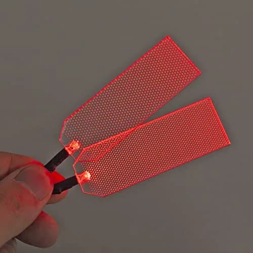 mlnyitus Red LED Helmet Lights DIY Kit for Superhero Masks, 32cm Wire | RGB Superhero Cosplay Accessory thumbnail 4