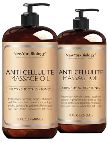 New York Biology Anti Cellulite Massage Oil 16 Fl Oz | Natural Oils for Skin Firming & Hydration thumbnail 1
