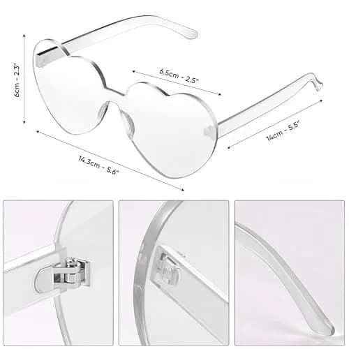Funcredible White Cowboy Hat and Glasses | Preppy Cowgirl Costume Accessory for Women thumbnail 3