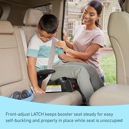 Graco TurboBooster LX Backless Booster with LATCH 17 in L x 17.5 in W x 8 in H | Secure Fit for Big Kids 40-100 lb thumbnail 5