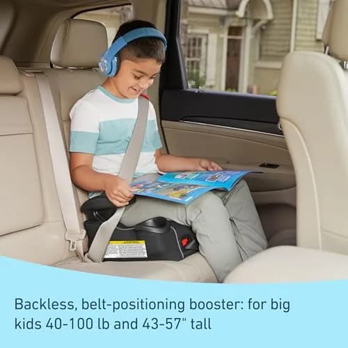 Graco TurboBooster LX Backless Booster with LATCH 17 in L x 17.5 in W x 8 in H | Secure Fit for Big Kids 40-100 lb thumbnail 2