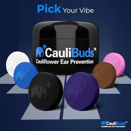 CauliBuds Cauliflower Ear Magnets, Silicone Compression Kit with Multiple Magnet Sizes for BJJ, Wrestling, MMA & Rugby, Use After Ear Draining (Pink) | Discreet, Non-Invasive Ear Recovery Solution thumbnail 6