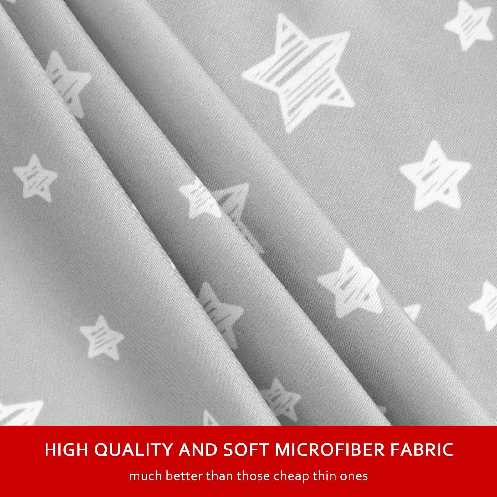 Moonsea White & Grey Organic Cotton Changing Pad Cover (32" x 16") - Soft, Breathable, Hypoallergenic - view 2