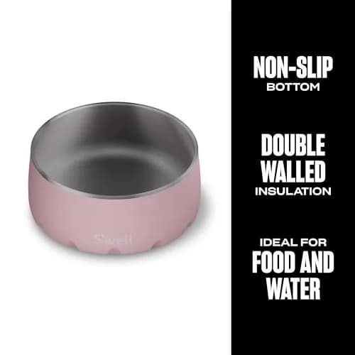S'well Stainless Steel Pet Bowl 16oz (470ml) | Non-Slip Base for Dogs thumbnail 3
