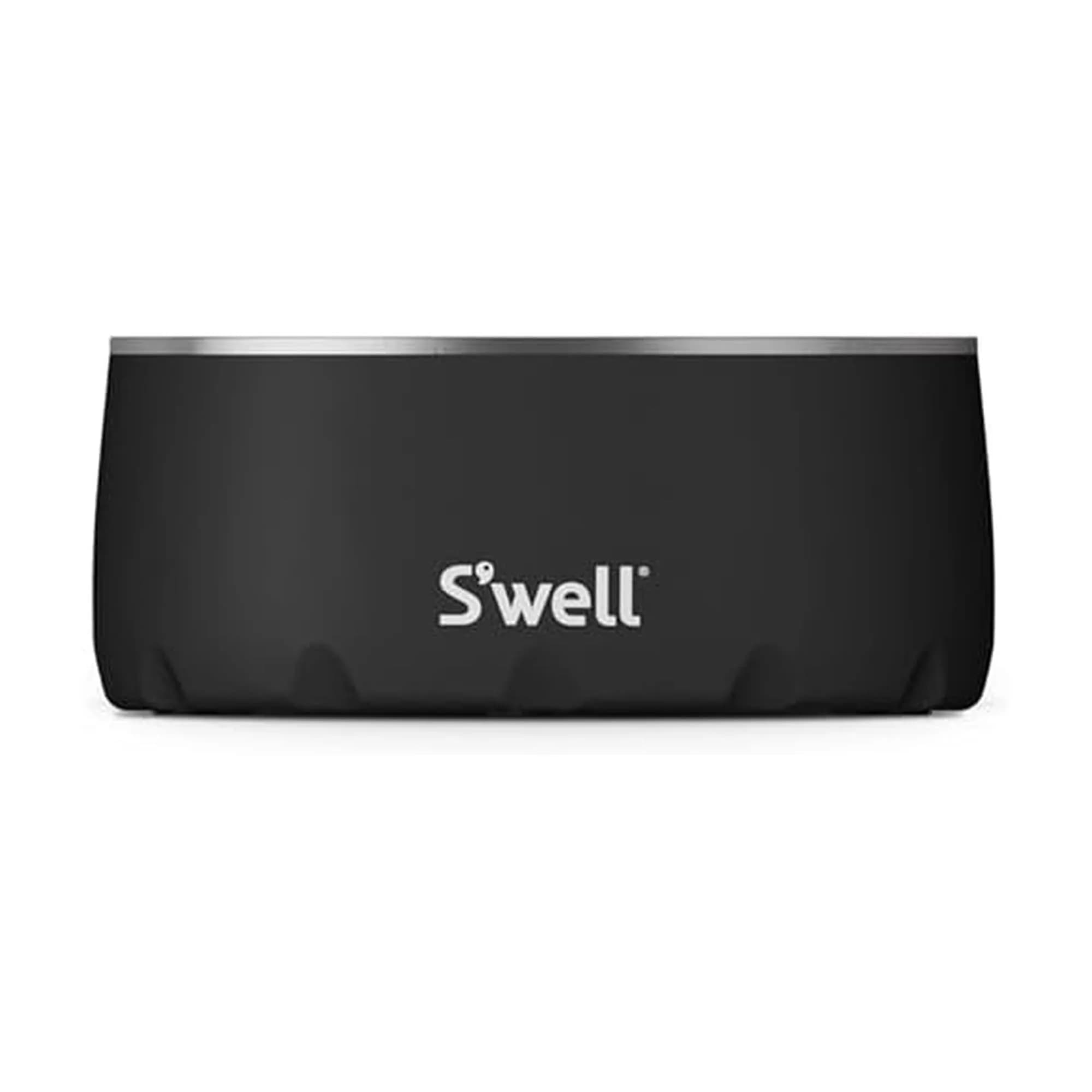 S'well Stainless Steel Pet Bowl 16oz (470ml) Onyx | Non-Slip Base for Dogs