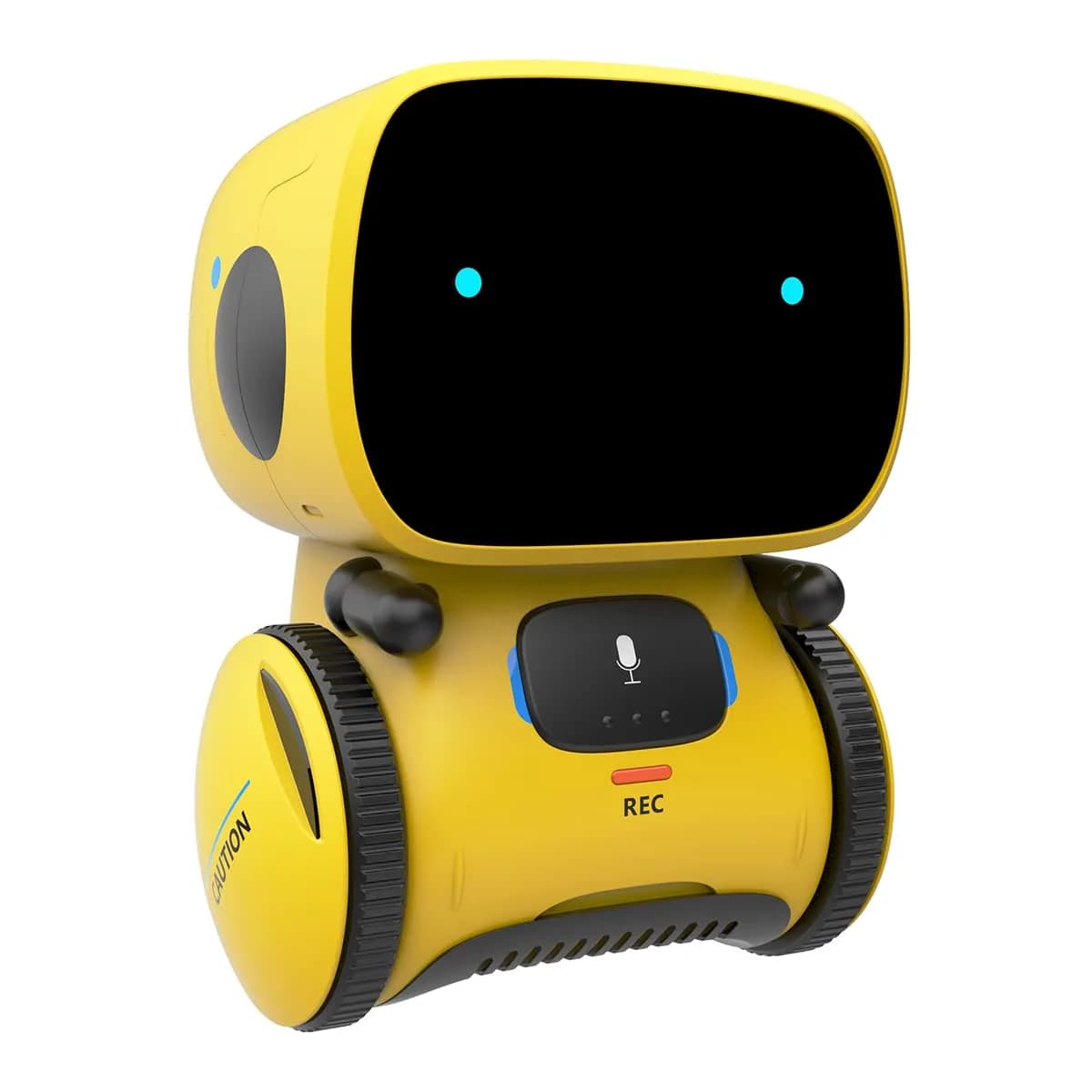 98K Kids Robot Toy for Girls and Boys | Touch & Voice Control, Compact & Safe (3.75 in x 3.75 in x 5.11 in) — Yellow