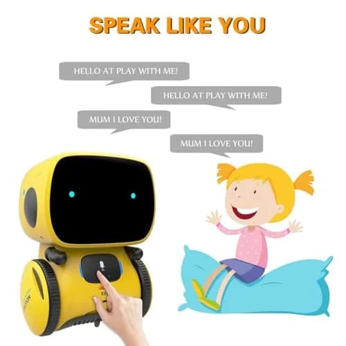 98K Kids Robot Toy for Girls and Boys | Touch & Voice Control, Compact & Safe (3.75 in x 3.75 in x 5.11 in) thumbnail 4