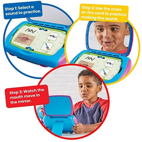hand2mind Mirror My Sounds Phoneme Set, Letter Sounds Flash Cards, Toddler Speech Therapy Materials, Phonics for Kindergarten, Phonemic Awareness Manipulatives, Preschool Learning Activities | Supports early phonics & speech development thumbnail 2