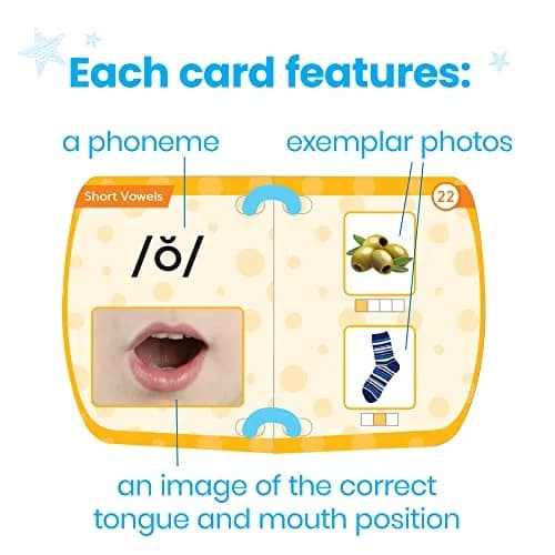 hand2mind Mirror My Sounds Phoneme Set, Letter Sounds Flash Cards, Toddler Speech Therapy Materials, Phonics for Kindergarten, Phonemic Awareness Manipulatives, Preschool Learning Activities | Supports early phonics & speech development thumbnail 3