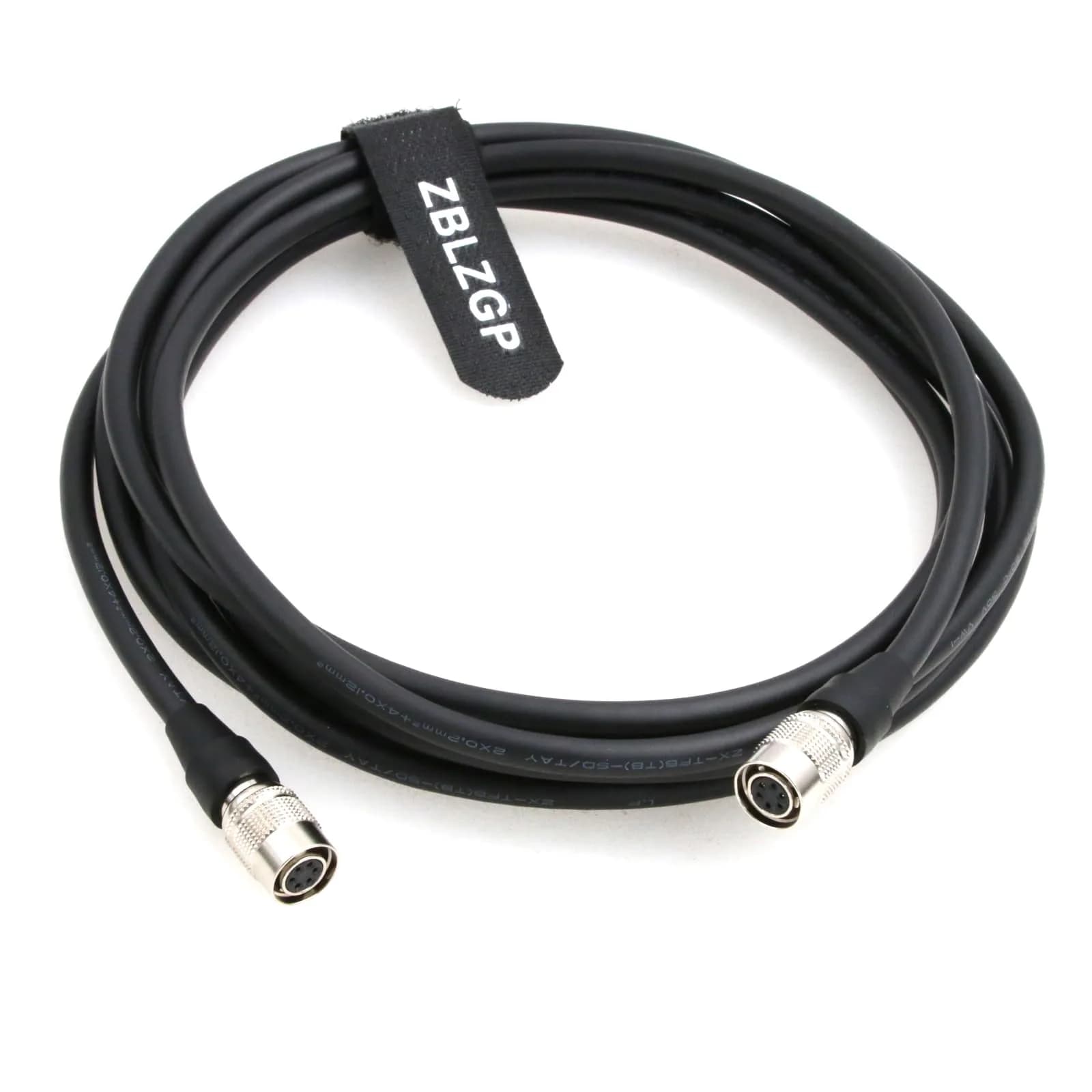 ZBLZGP Hirose 6-Pin Female to Female Cable 3m (10ft) | Industrial Basler CCD Camera Data Transfer - main product image