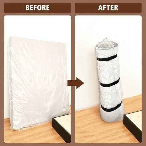 VacPack Twin Mattress Vacuum Bag for Moving Storage Shipping | Heavy Duty 4 Mil Plastic (Twin) thumbnail 5