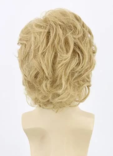 Topcosplay Blonde Wig for Men Short Wavy Shaggy Style 70s Man Wigs Cosplay Halloween Costumes Party Wig thumbnail 3