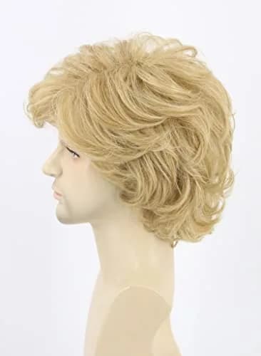 Topcosplay Blonde Wig for Men Short Wavy Shaggy Style 70s Man Wigs Cosplay Halloween Costumes Party Wig thumbnail 4