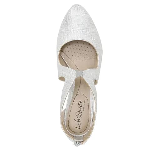 LifeStride Giovanna 2 Pump Silver 9 Wide | Elegant Comfort with 2.75 inch Heel thumbnail 6
