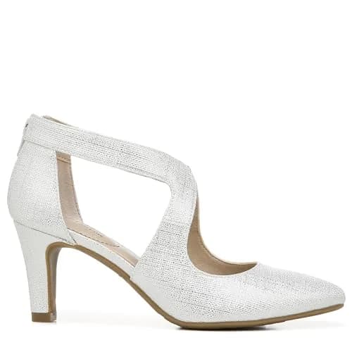 LifeStride Giovanna 2 Pump Silver 9 Wide | Elegant Comfort with 2.75 inch Heel thumbnail 7