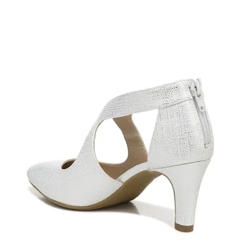 LifeStride Giovanna 2 Pump Silver 9 Wide | Elegant Comfort with 2.75 inch Heel thumbnail 9